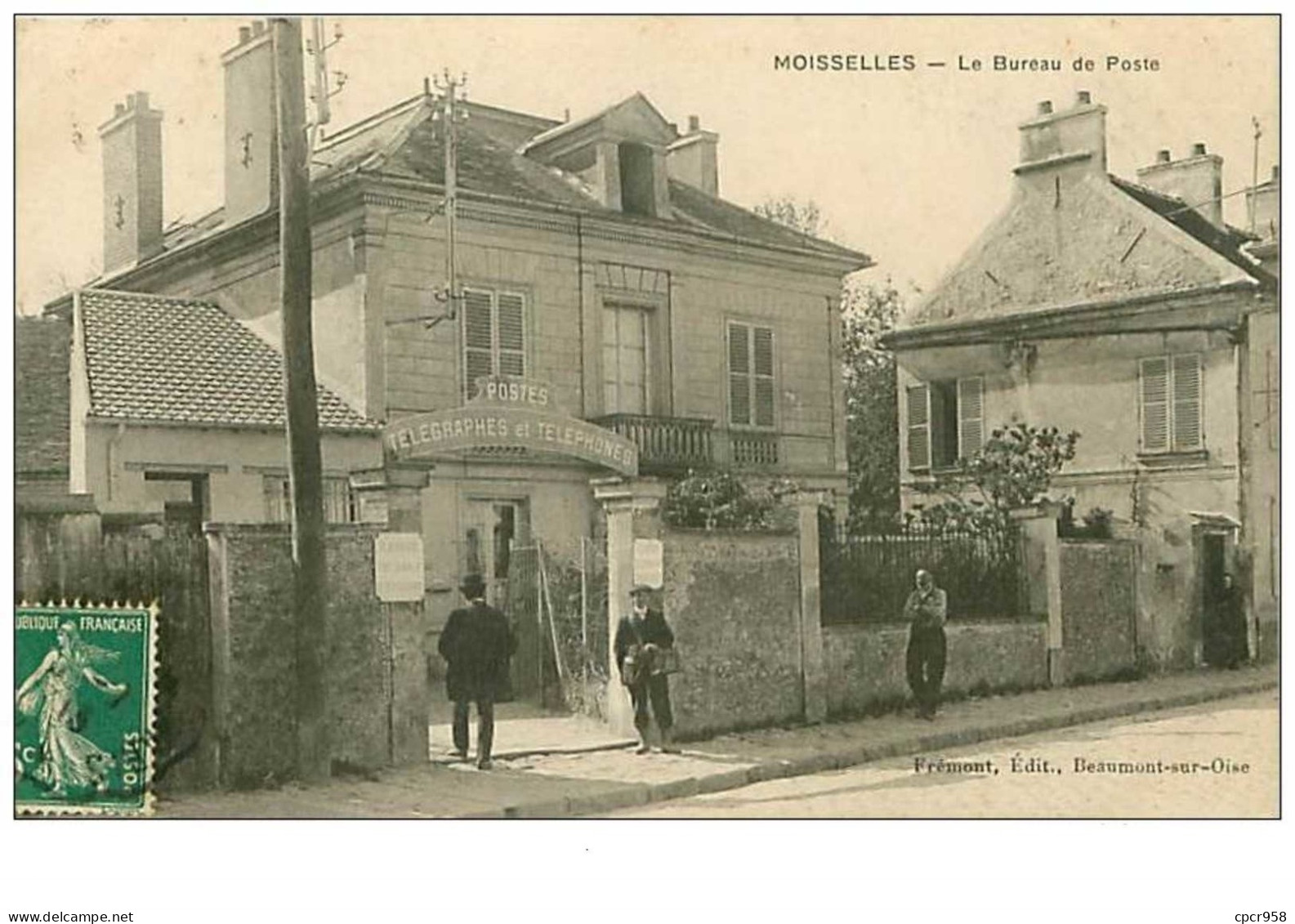 95.MOISSELLES.n°142.LE BUREAU DE POSTE - Moisselles