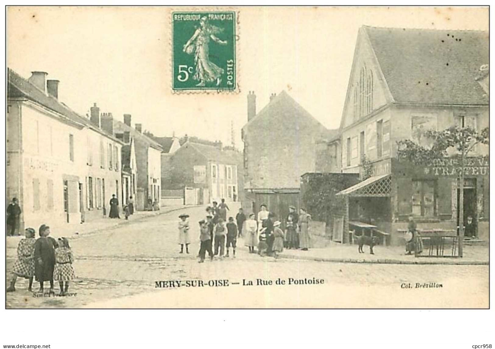 95.MERY SUR OISE.n°19.LA RUE DE PONTOISE - Mery Sur Oise