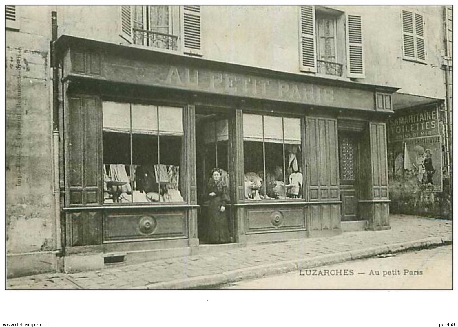 95.LUZARCHES.n°20.AU PETIT PARIS.MAGASIN.RARE - Luzarches