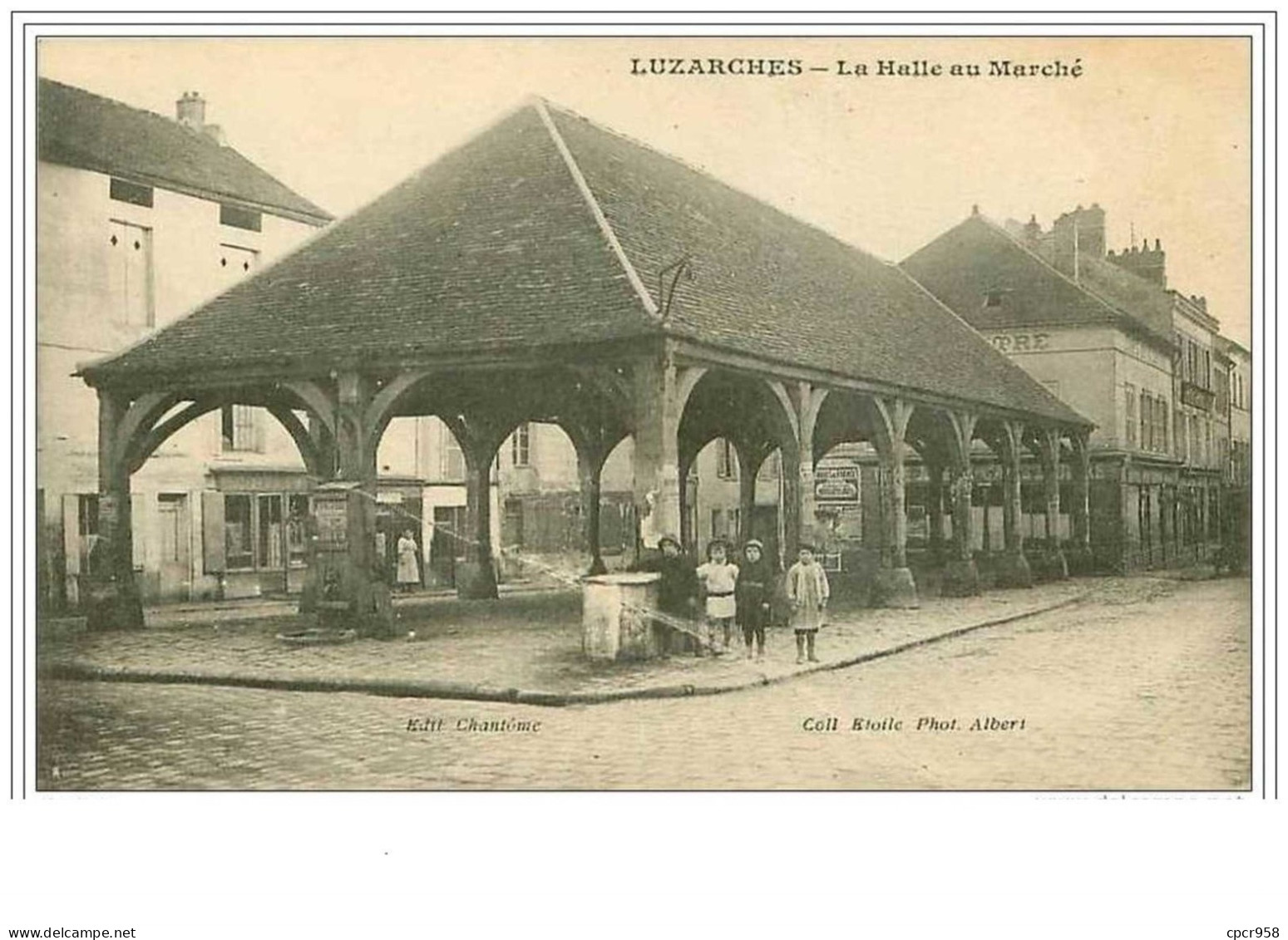 95.LUZARCHES.LA HALLE AU MARCHE - Luzarches