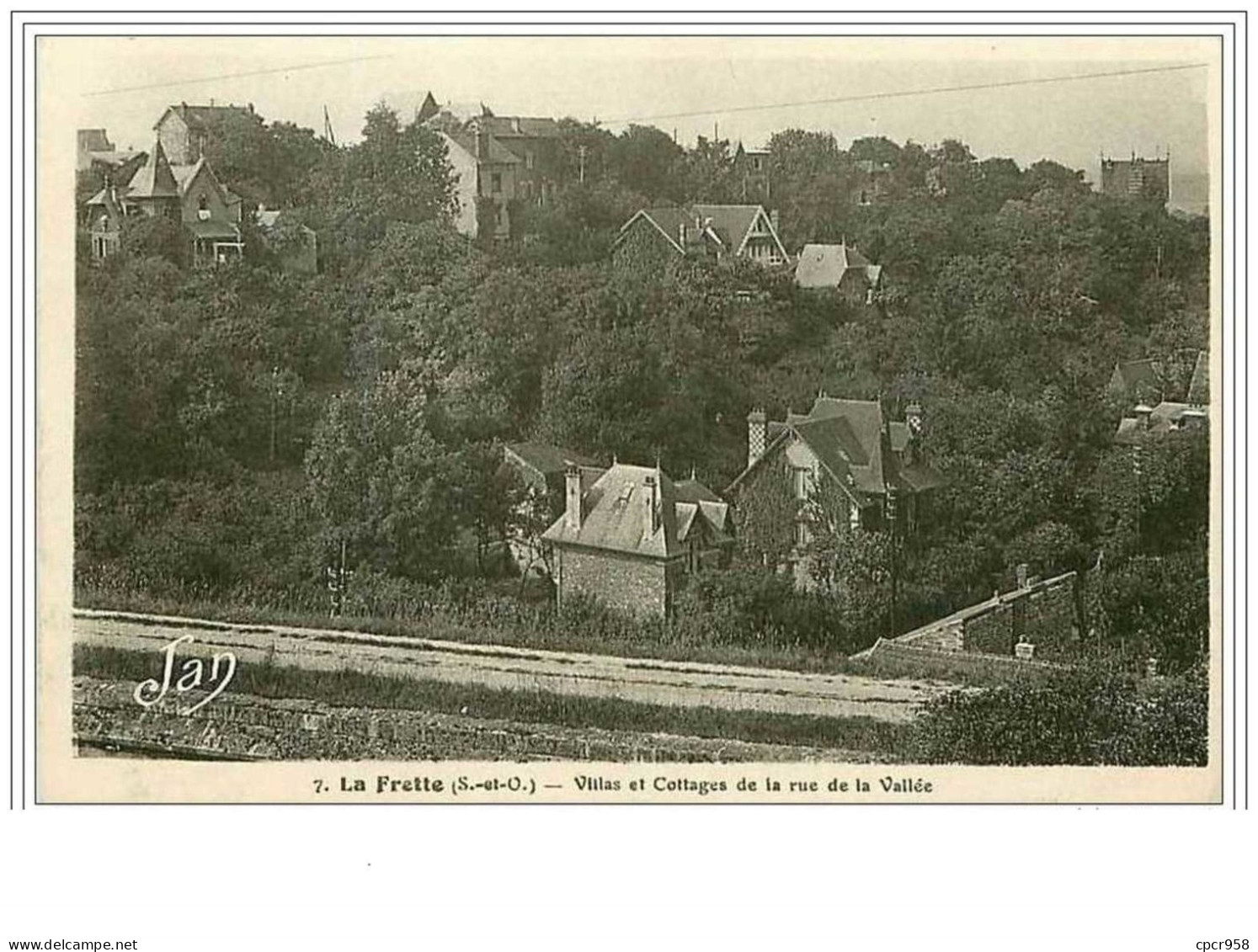 95.LA FRETTE.VILLAS ET COTTAGES DE LA RUE DE  LA VALLEE - La Frette-sur-Seine