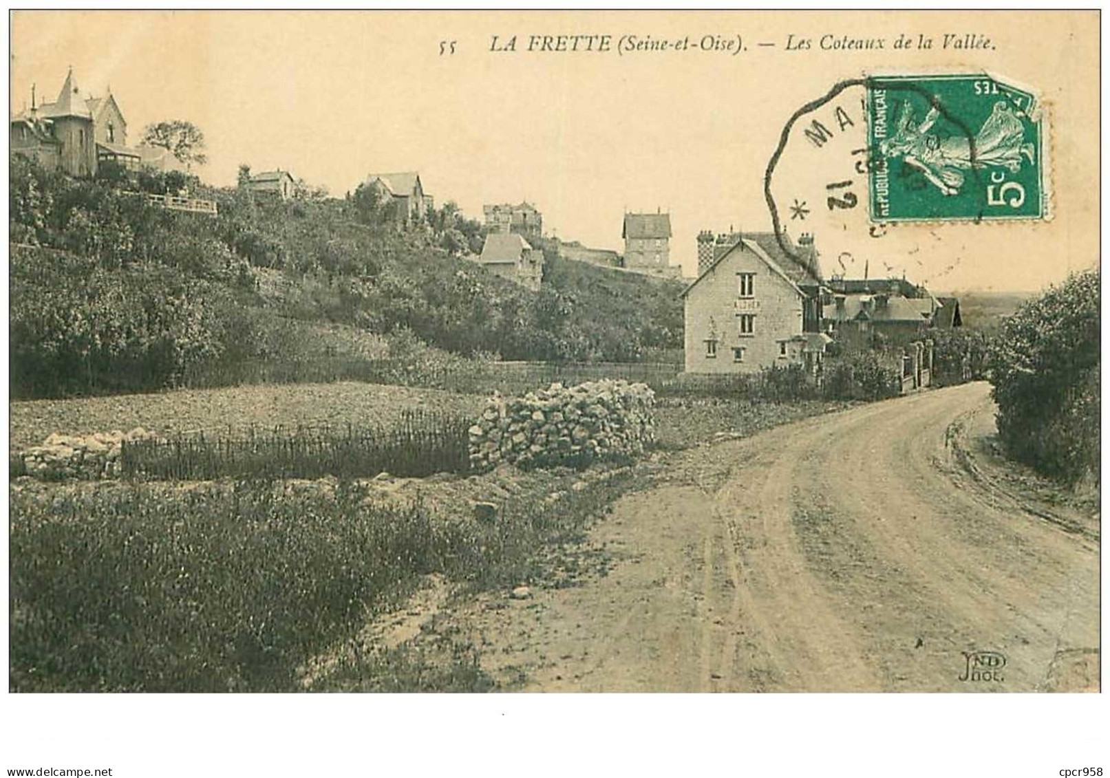 95.LA FRETTE.n°19469.LES COTEAUX DE LA VALLEE.PLIE - La Frette-sur-Seine