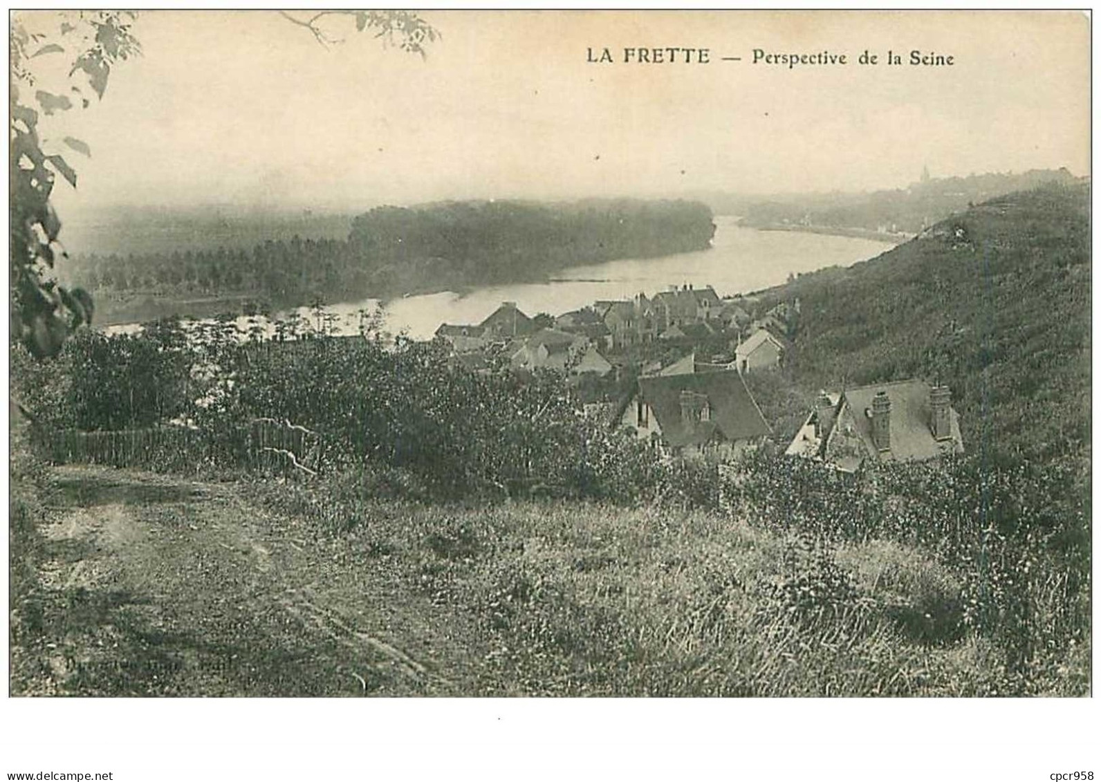95.LA FRETTE.n°12856.PERSPECTIVE DE LA SEINE - La Frette-sur-Seine
