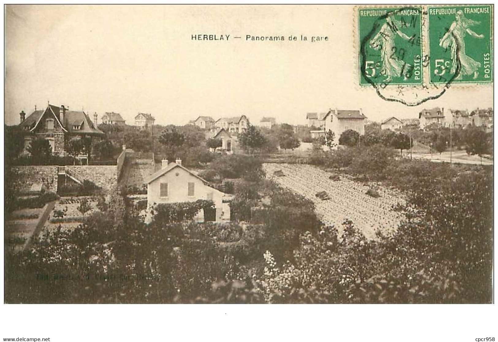 95.HERBLAY.n°22035.PANORAMA DE LA GARE - Herblay