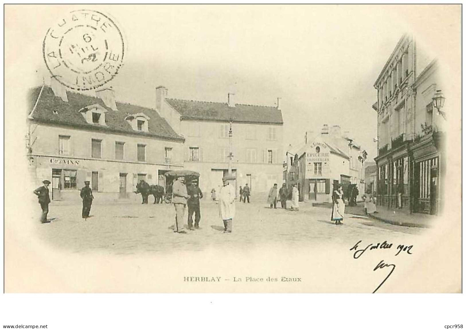 95.HERBLAY.n°10707.LA PLACE DES ETAUX - Herblay