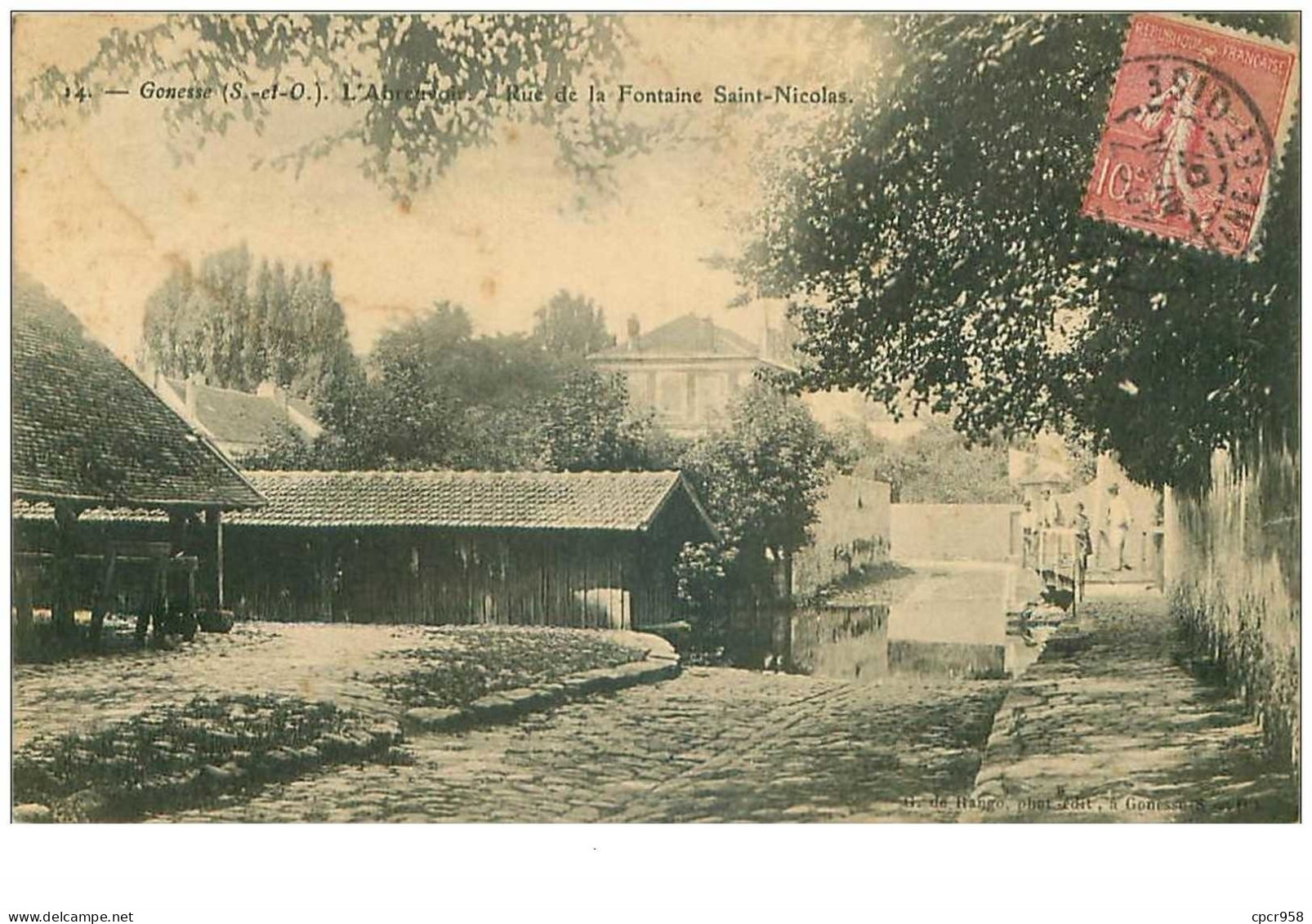 95.GONESSE.n°17785.L'ABREUVOIR.RUE DE LA FONTAINE SAINT NICOLAS - Gonesse