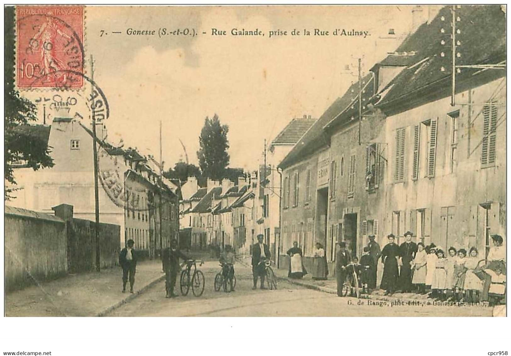 95.GONESSE.n°17787.RUE GALANDE,PRISE DE LA RUE D'AULNAY.PLIE - Gonesse