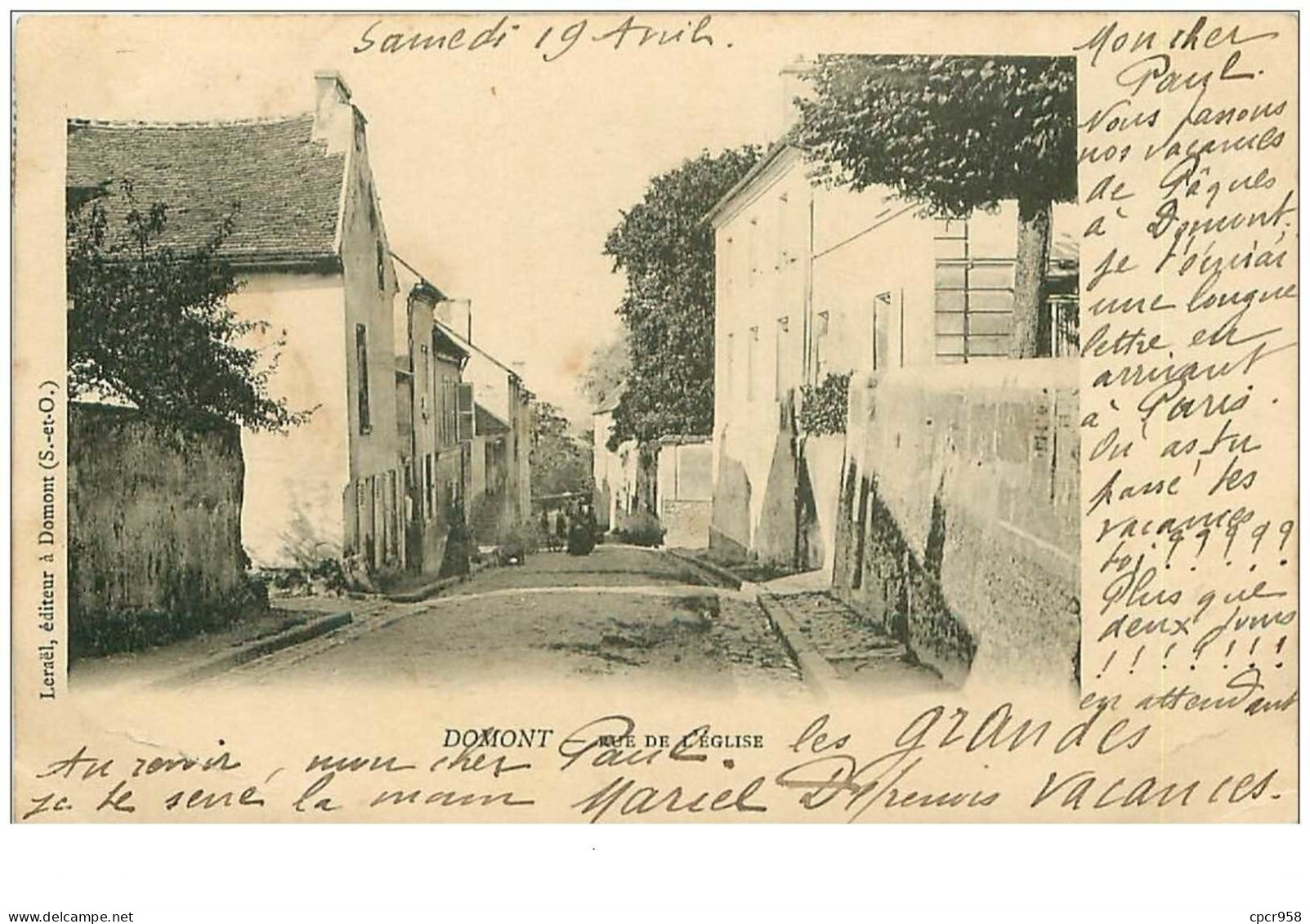 95.DOMONT.n°10699.RUE DE L'EGISE - Domont