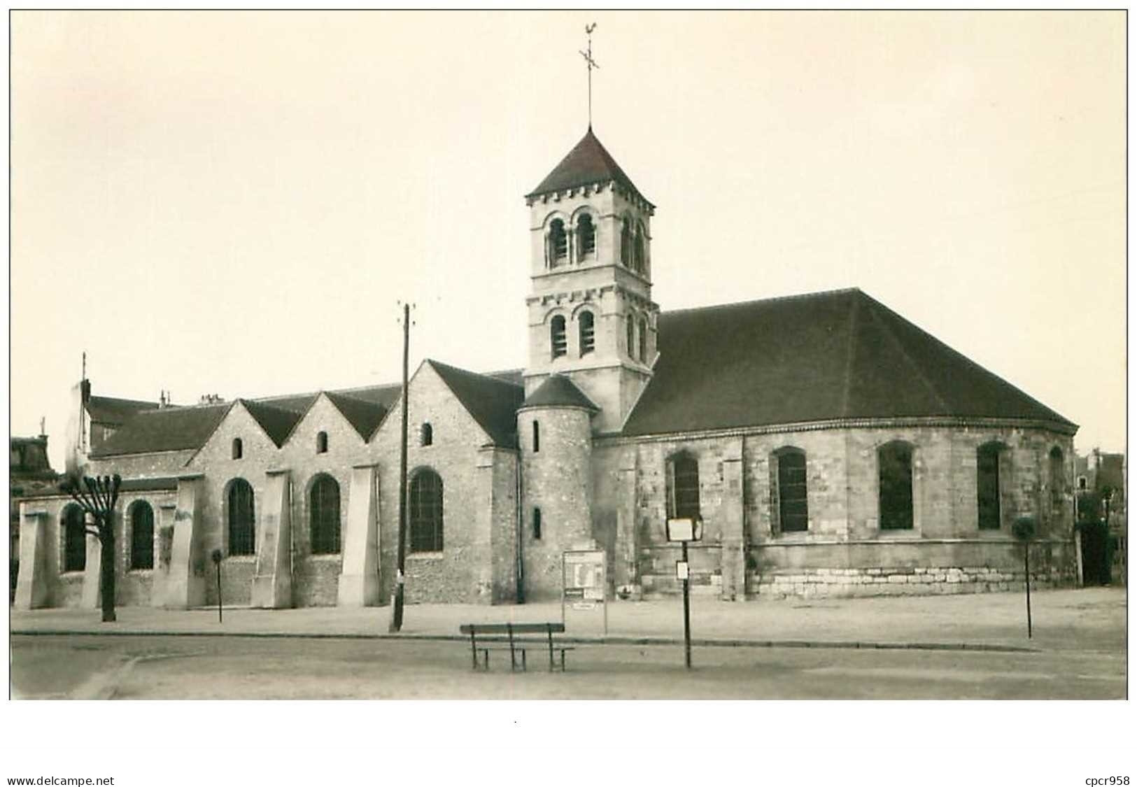 95.DEUIL LA BARRE.n°23805.L'EGLISE.CPSM - Deuil La Barre