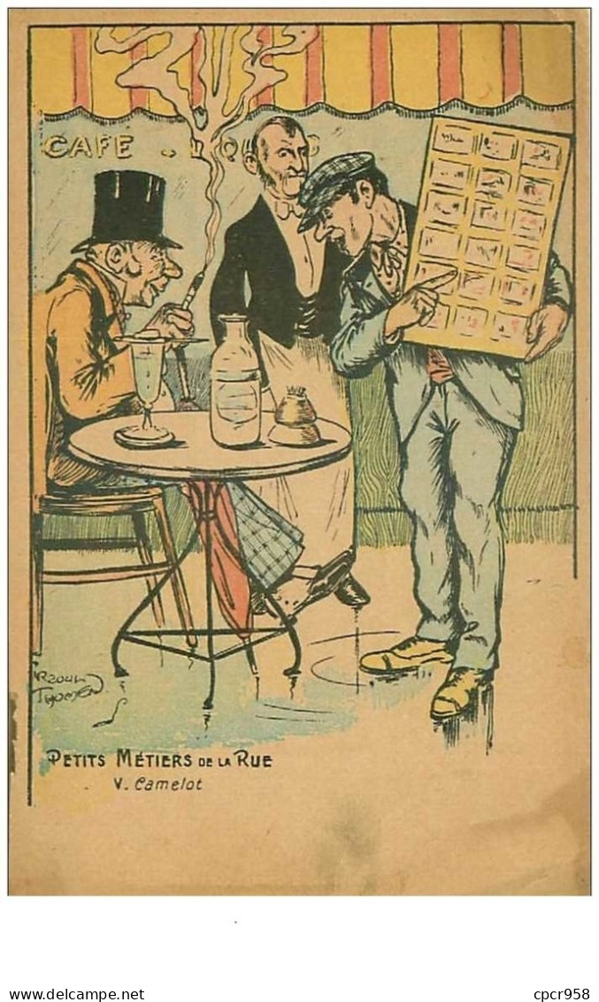 ALCOOL.n°18382.PETITS METIERS DE LA RUE.CAMELOT.ABSYNTHE.CAFE.ILLUSTRATION.PETITS MANQUES - Händler