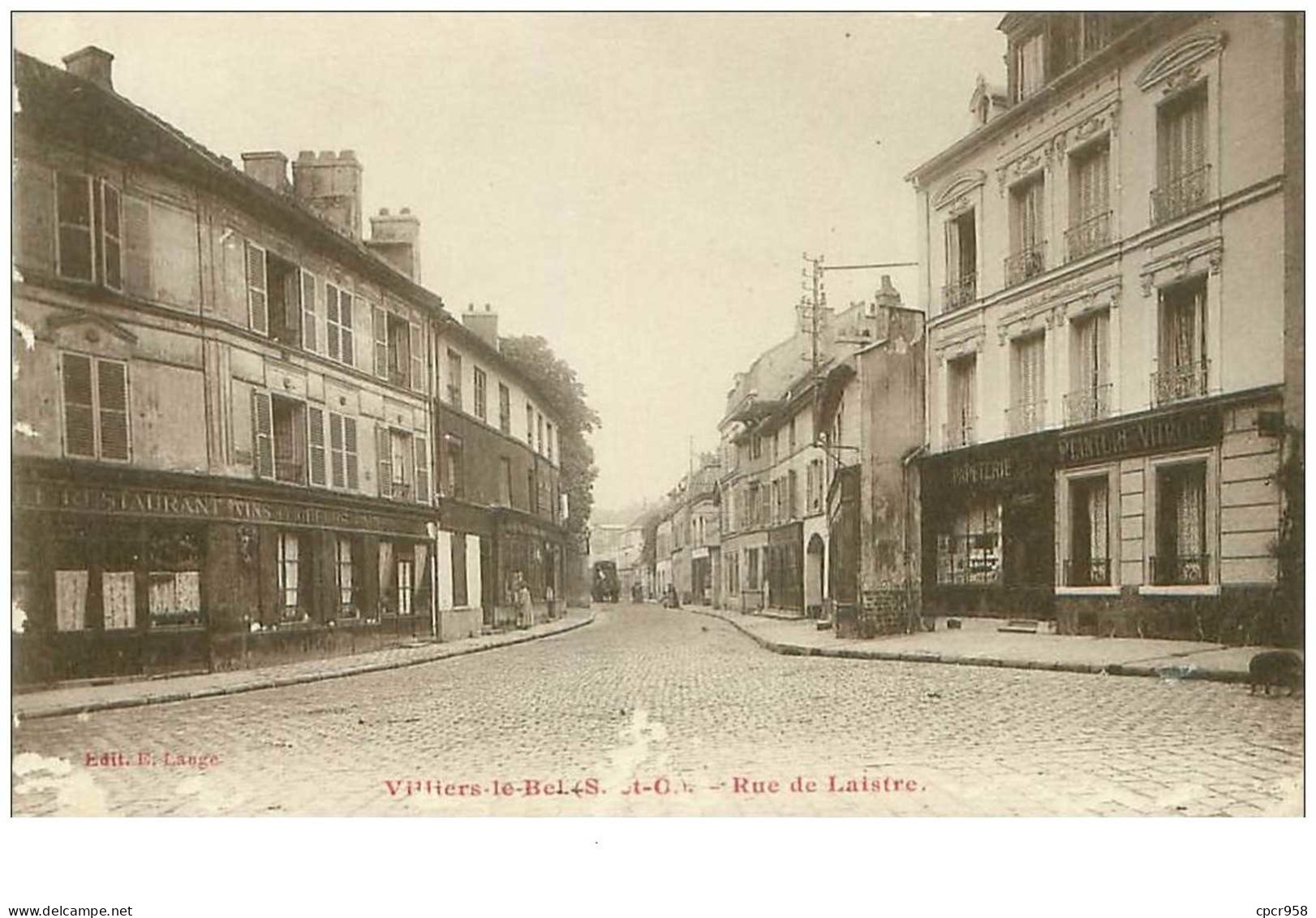 95.VILLIERS LE BEL.n°22043.RUE DE LAISTRE.RESTAURANT.PAPETERIE.MANQUES - Villiers Le Bel