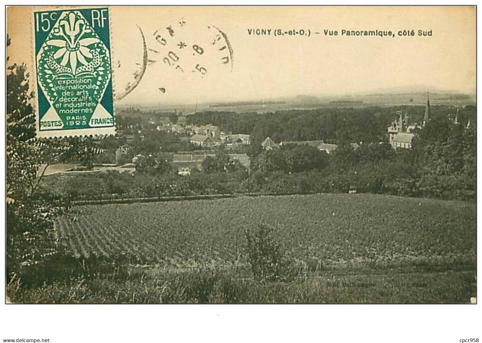 95.VIGNY.n°96.VUE PANORAMIQUE COTE SUD - Vigny