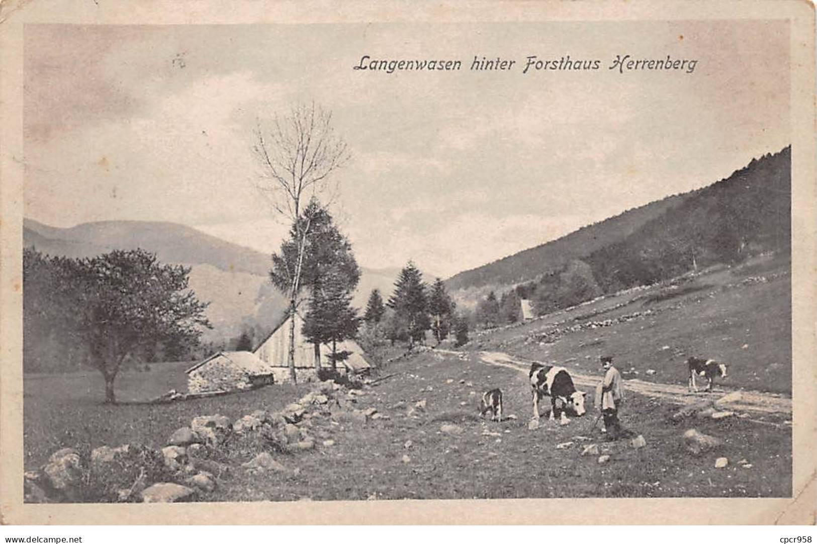 ALLEMAGNE - HERRENBERG -  SAN26480 - Langenwasen Hinter Forsthaus Kerrenberg - Cachet Militaire - Herrenberg