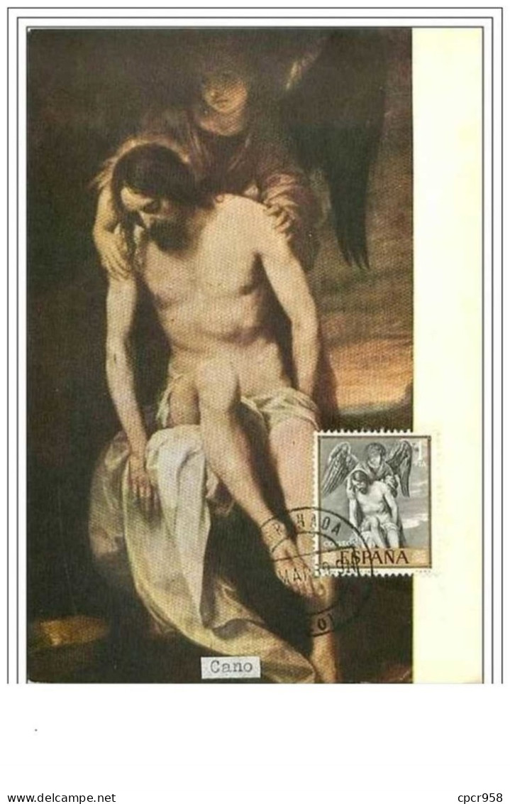 ARTS.CARTE MAXIMUM.n°53.ALONSO CANO.JESUCRISTO SOSTENIDO POR UN ANGEL - Cartoline Maximum