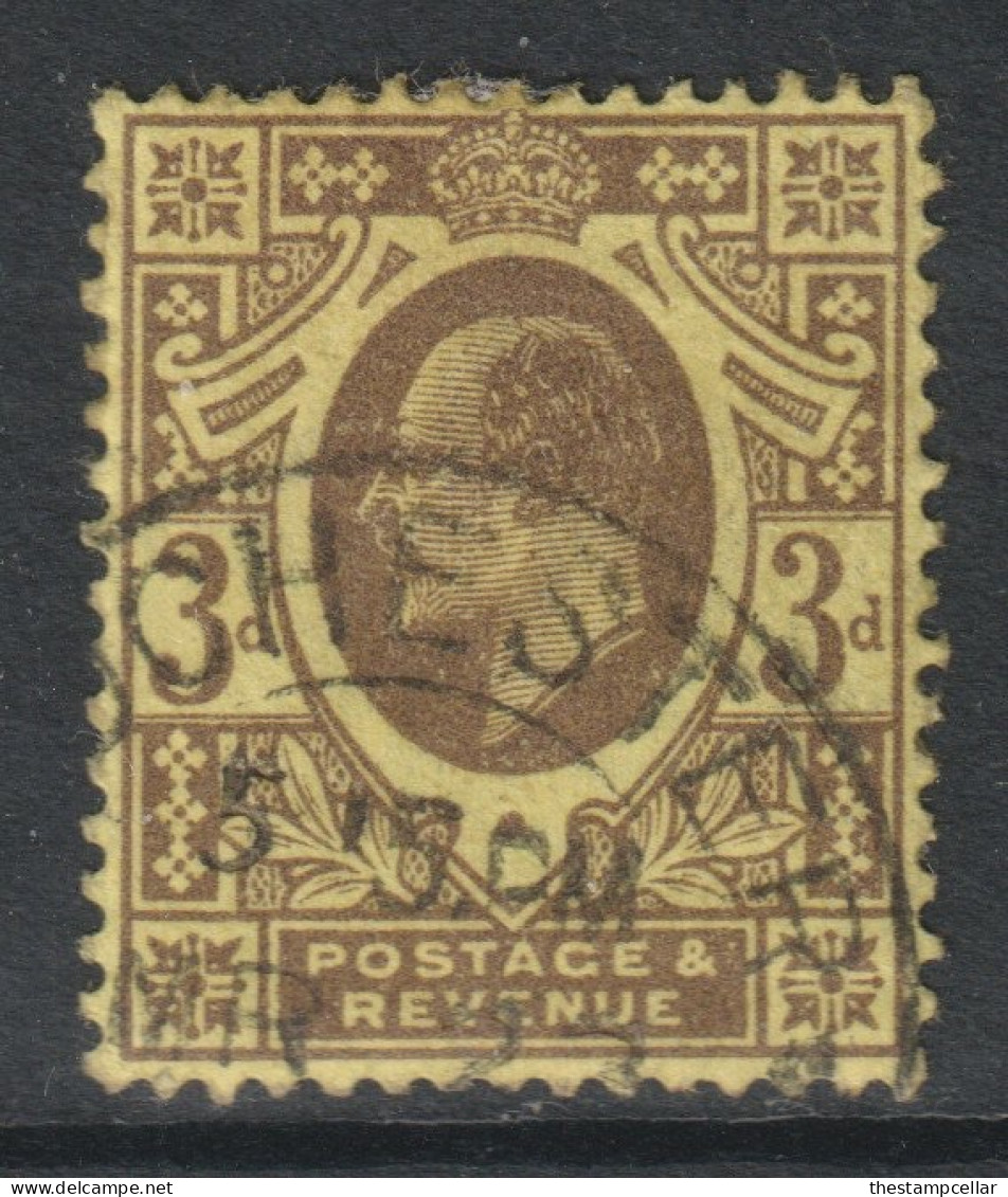 GB Scott 149 - SG285, 1911 Edward VII 3d Perf 15 X 14 Used - Gebraucht