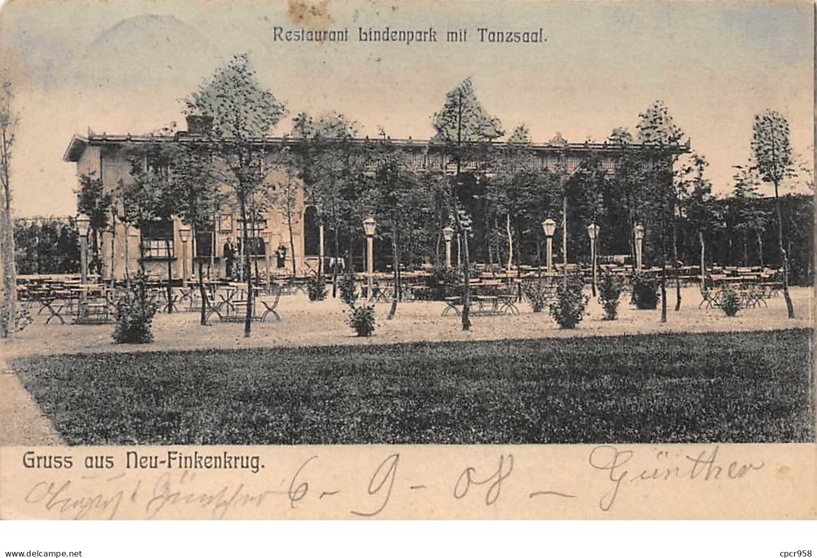 Allemagne - N°61116 - Gruss Aus Neu-Finkenkrug - Restaurant Bindenpark Mit Tanzsaal - Falkensee