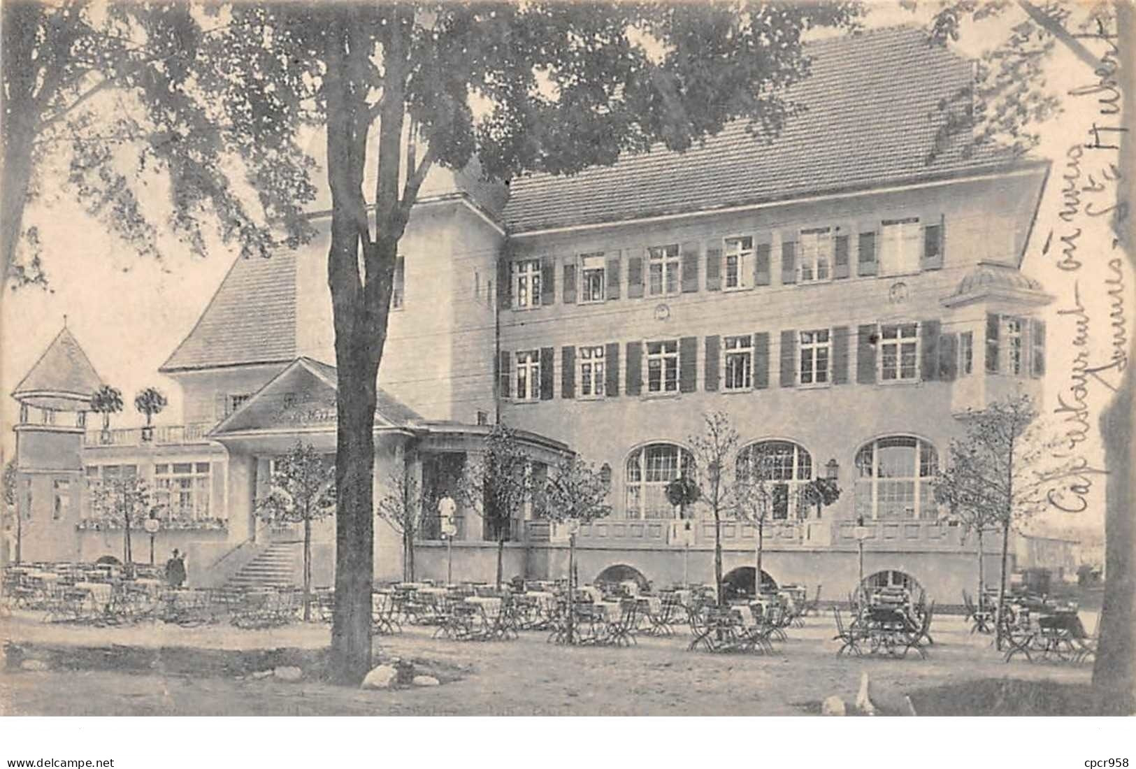 Allemagne - N°61114 - Tables Devant Un Bâtiment (Hôtel Ou Restaurant ???) - Zu Identifizieren