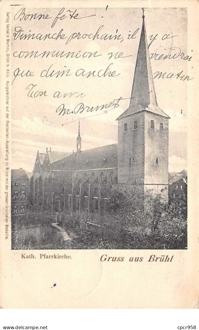 Allemagne - N°61107 - Gruss Aus BRï¿½HL - Kath. Pfarrkirche - Bruehl