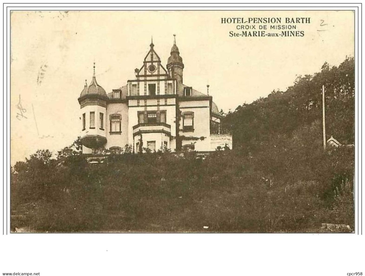 68.SAINTE MARIE AUX MINES.HOTEL PENSION BARTH.CROIX DE MISSION - Sainte-Marie-aux-Mines