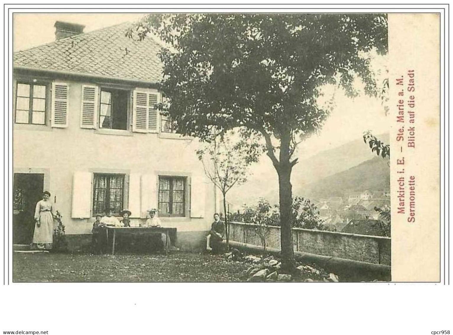 68.SAINTE MARIE AUX MINES.MARKIRCH I E.SERMONETTE.BLICK AUF DIE STADT - Sainte-Marie-aux-Mines