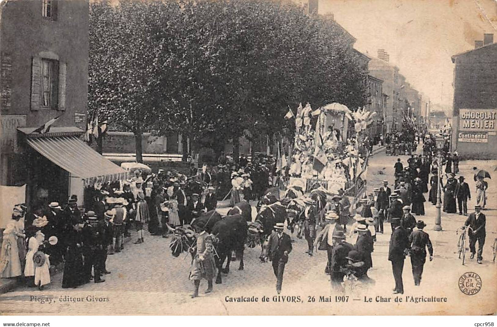 69 - GIVORS - SAN29923 - Cavalcade - 26 Mai 1907 - Le Char De L'Agriculture - Givors