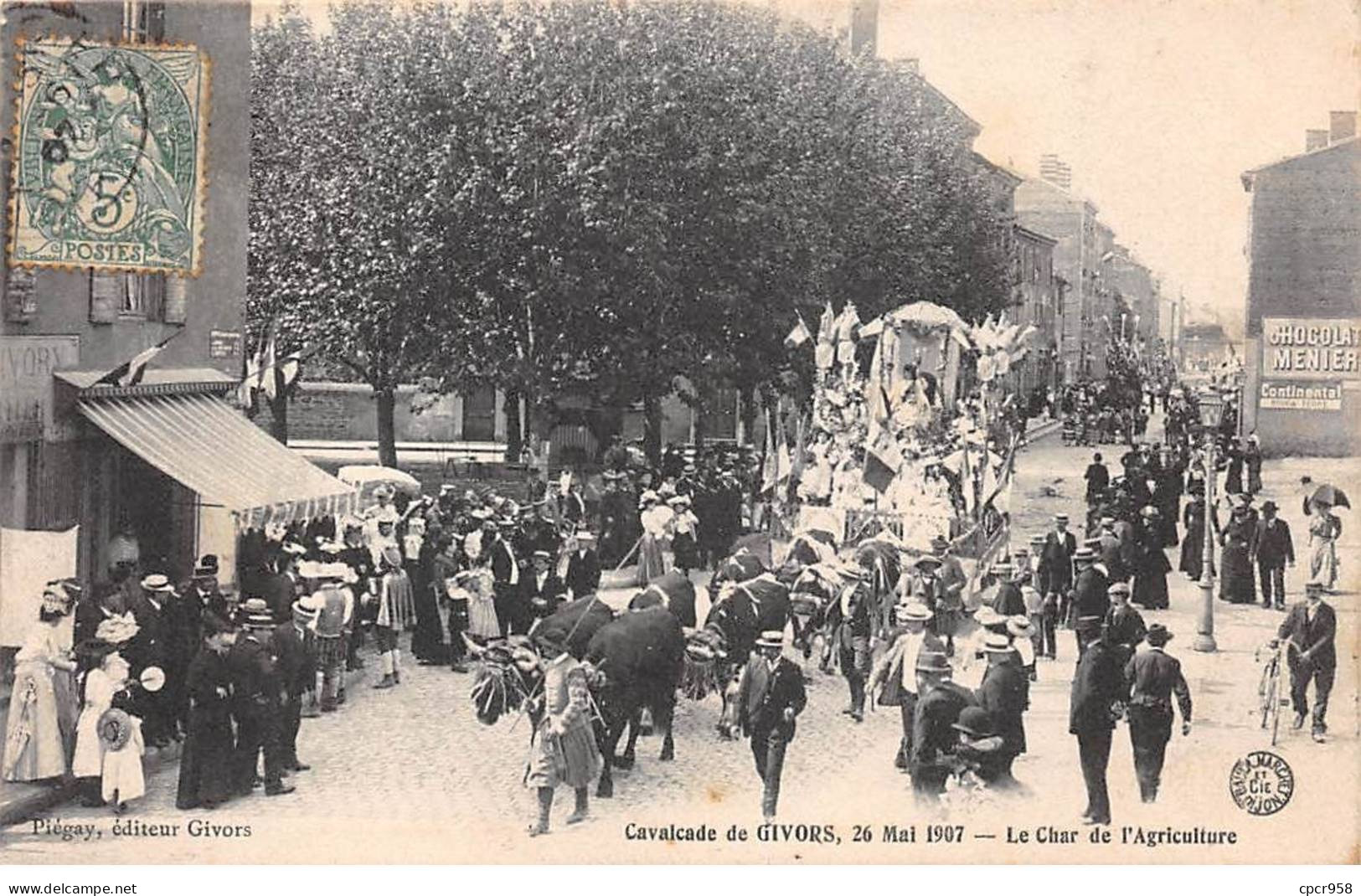 69 - GIVORS - SAN32413 - Le Char De L'Agriculture - Cavalcade De Givors 26 Mai 1907 - Givors