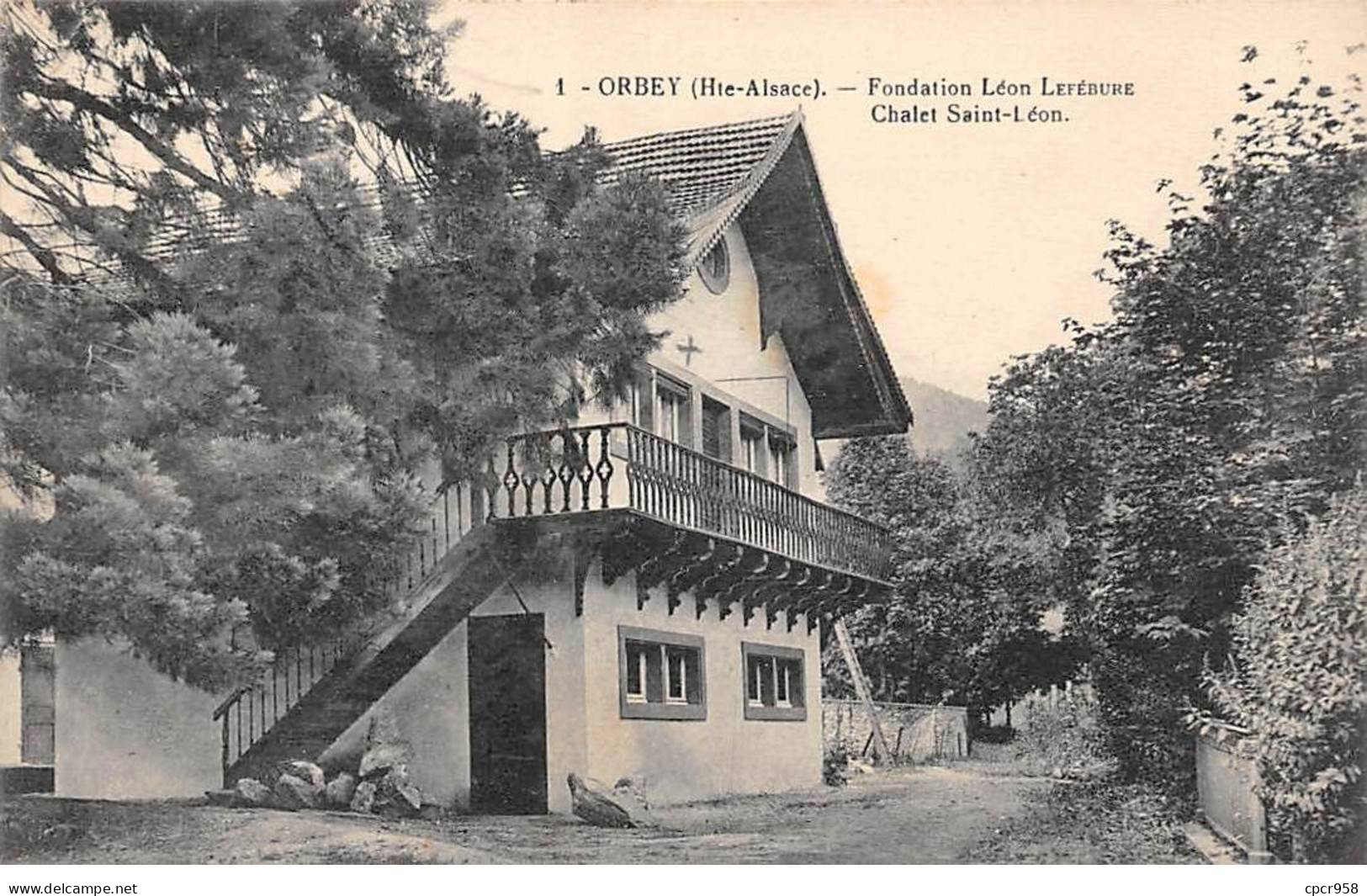 68 - ORBEY - SAN42611 - Fondation Léon Lefébure - Chalet Saint Léon - Orbey