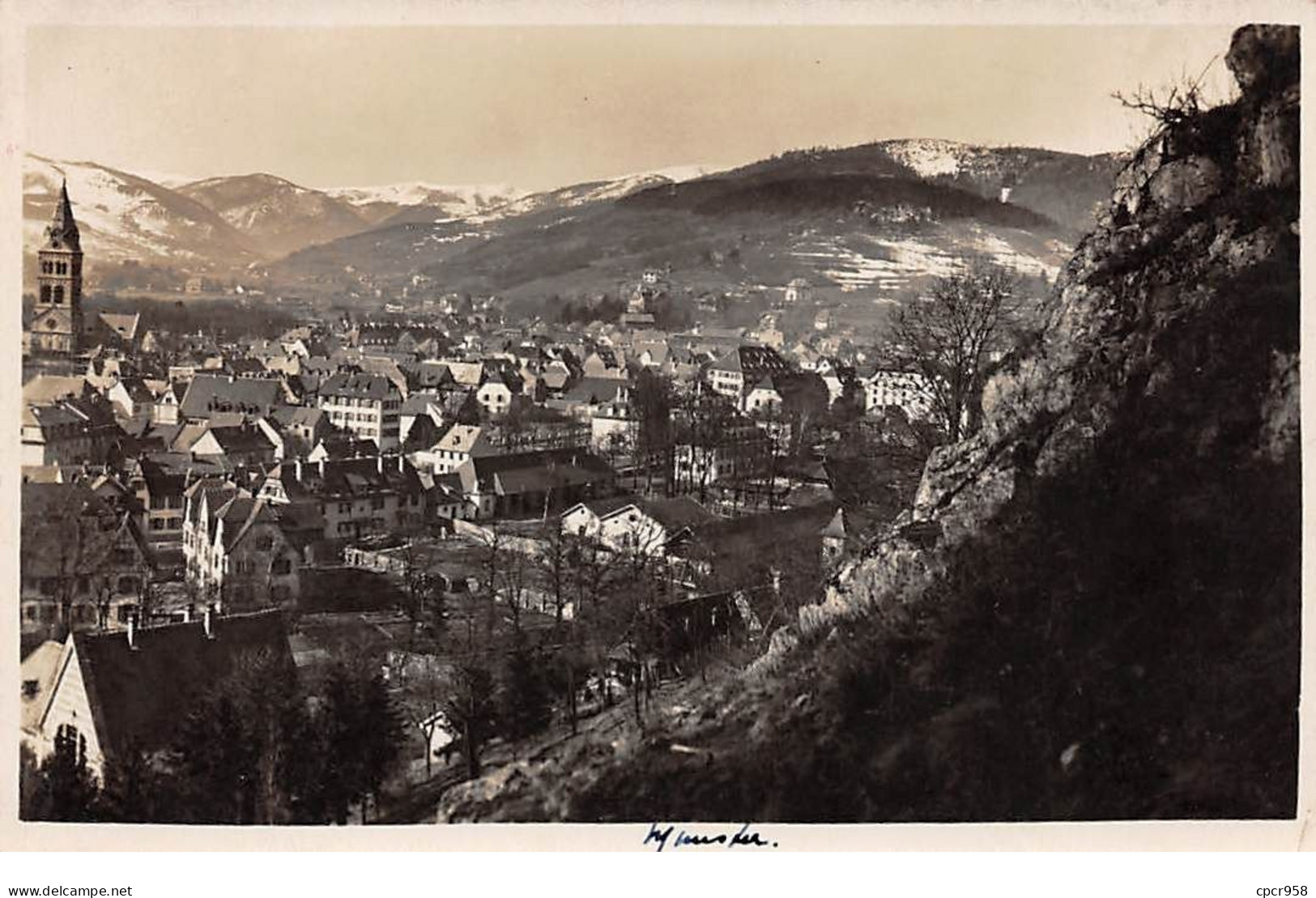 68. MUNSTER - N°68687 - Vue Générale - C. Tugler - Carte Photo - Munster