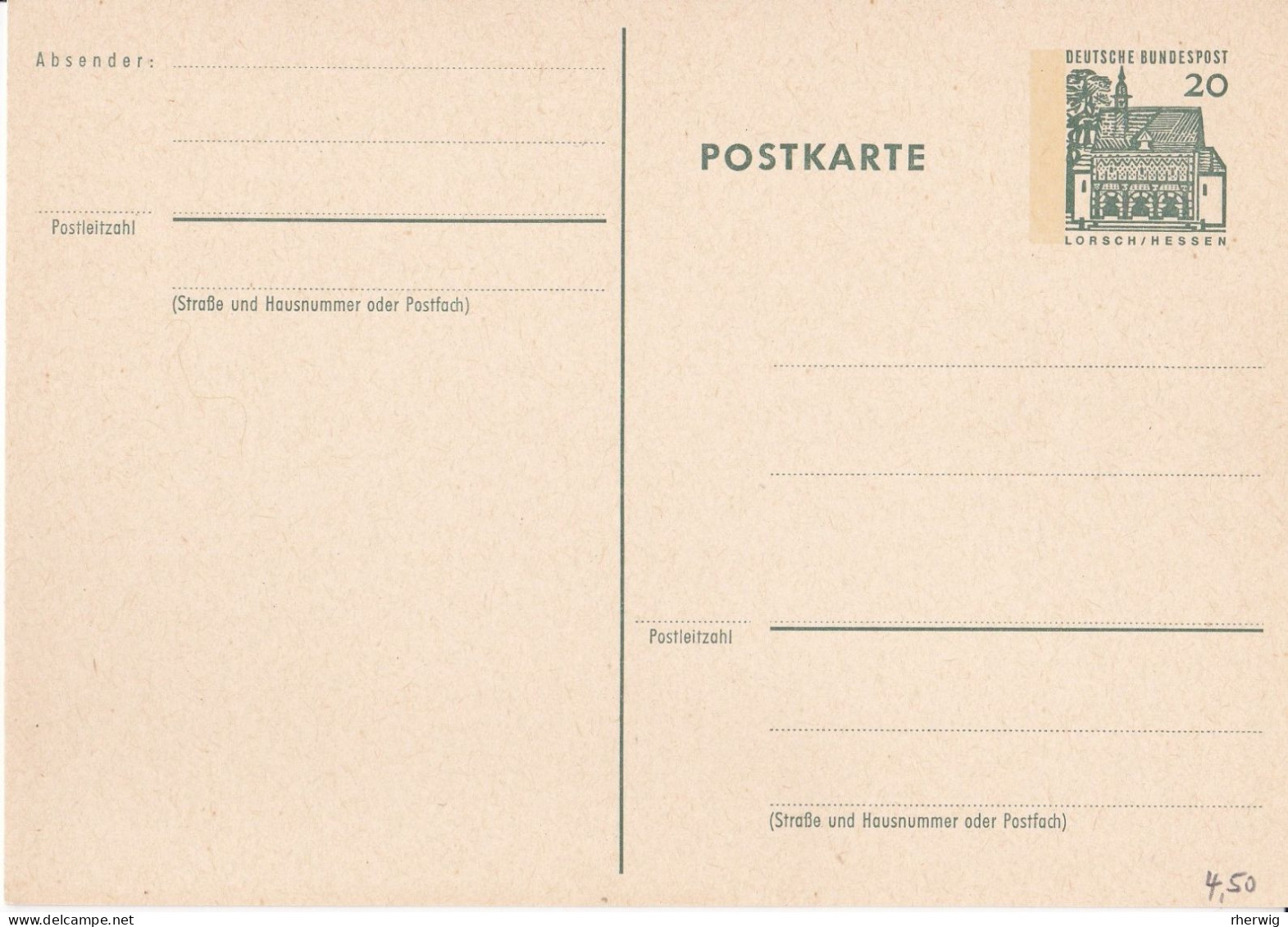 BRD  2 Postkarten Mit Mi.Nr. 456 Bzw. 489 Eingedruckt ** - Cartes Postales - Neuves