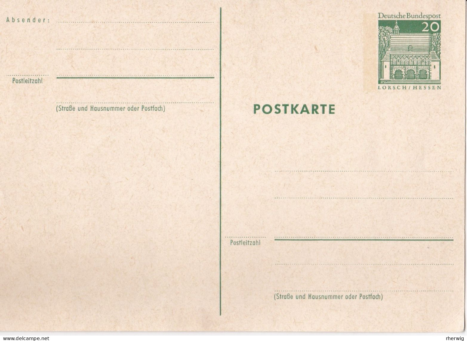 BRD  2 Postkarten Mit Mi.Nr. 456 Bzw. 489 Eingedruckt ** - Postcards - Mint