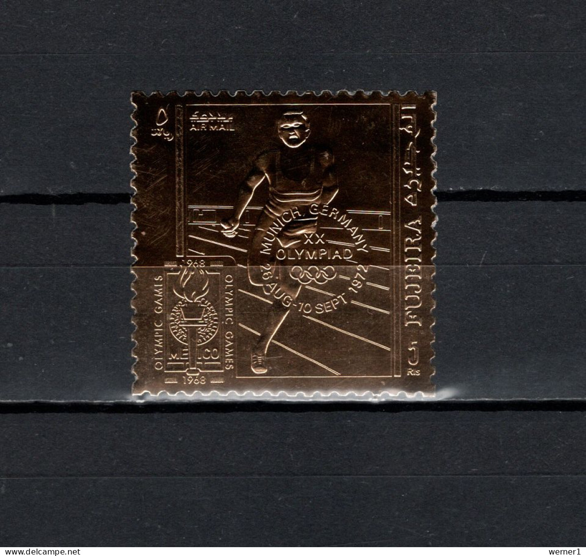 Fujeira 1969 Olympic Games Munich Gold Stamp MNH - Summer 1972: Munich
