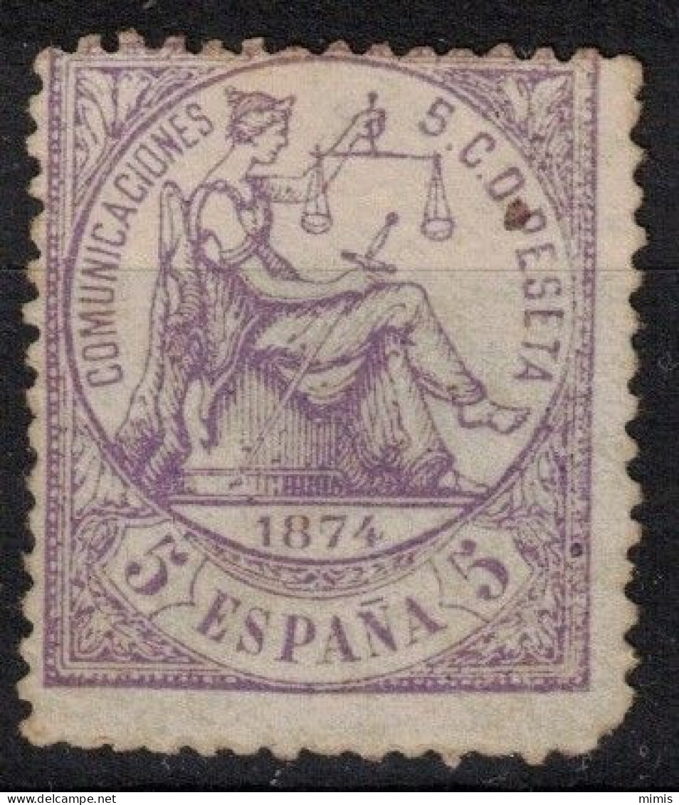 ESPAGNE          1874  N° 142  Neuf Sans Gomme      20%  De La Cote - Unused Stamps