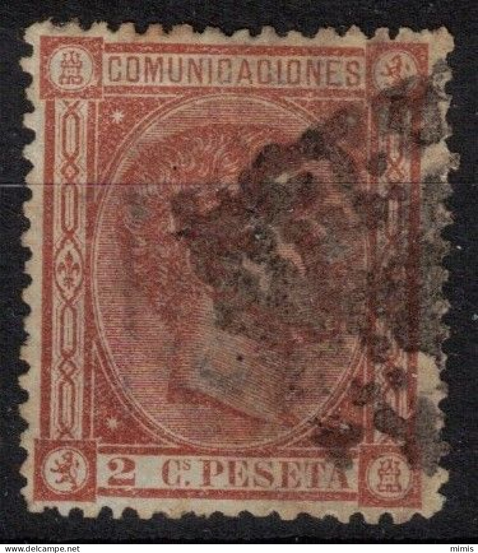 ESPAGNE          1875  N° 153  Oblitéré      20%  De La Cote - Gebraucht