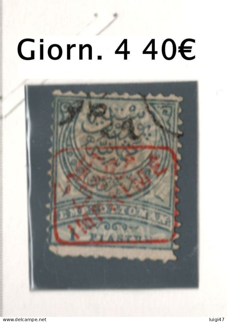 1891 - Impero Ottomano Franc. Per Giornali N° 4 - Gebraucht