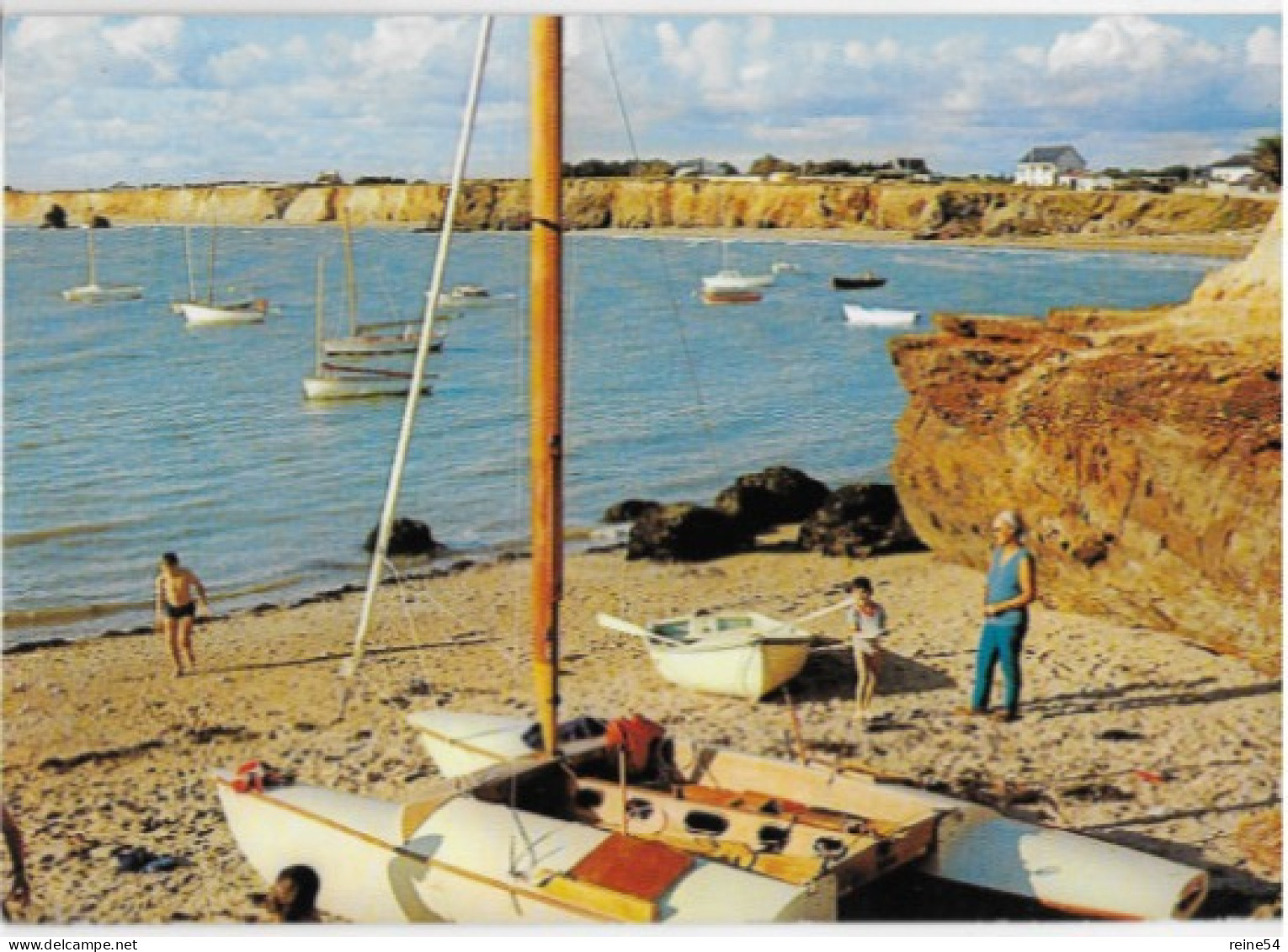 56 PENETIN SUR MER (Morbihan) Plage De Poudrantay Au Fond La Mine D'Or Circulé 1970 Edit. Vacances Paris - Pénestin