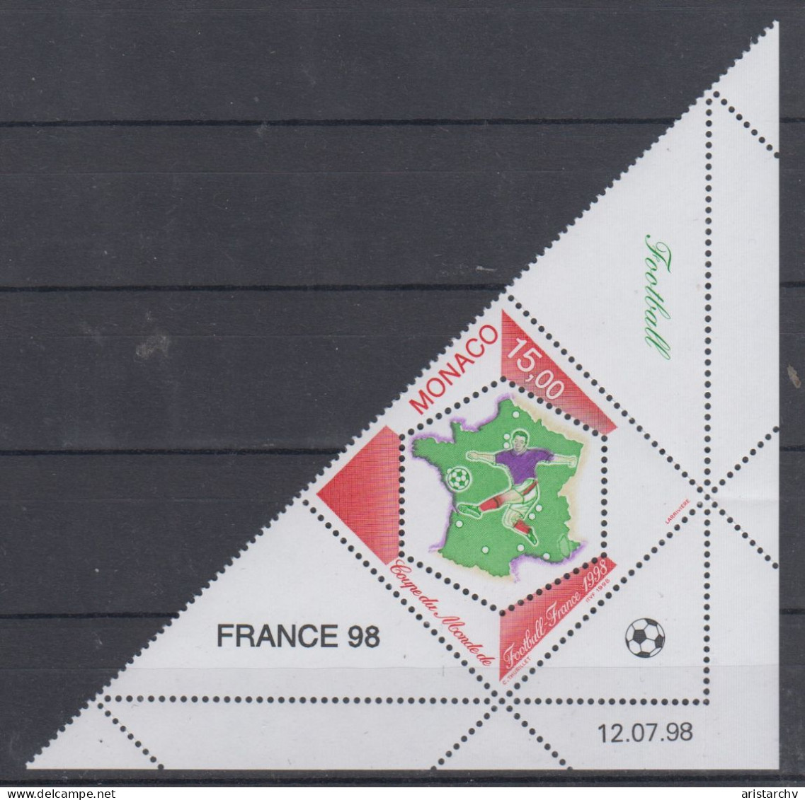 MONACO 1998 FOOTBALL WORLD CUP - 1998 – Frankrijk