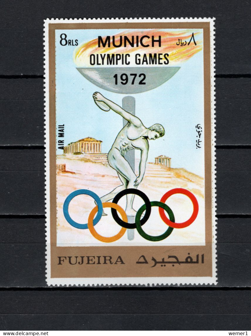 Fujeira 1972 Olympic Games Munich Oversize Stamp MNH - Summer 1972: Munich