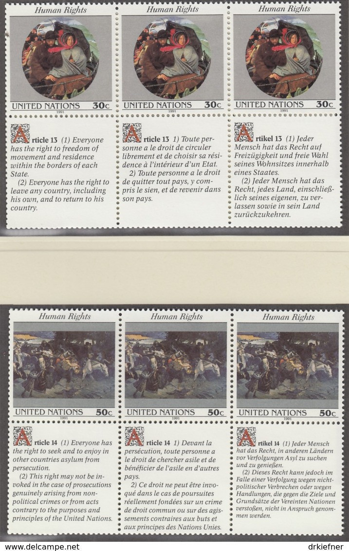 UNO NEW YORK  Jahrgang 1991, Postfrisch **, 608-624, Komplett - Ungebraucht