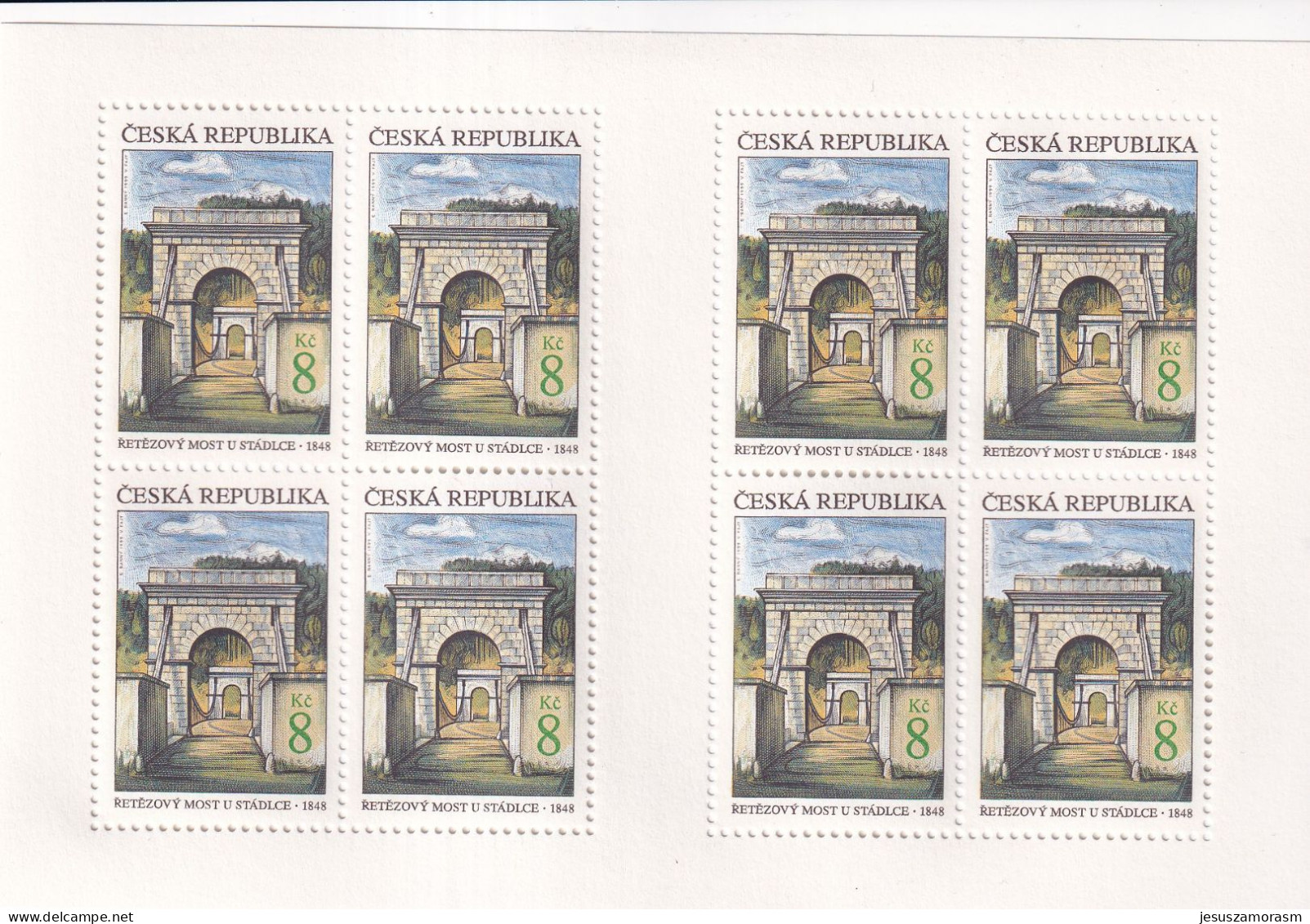 Republica Checa Nº 214 Al 215 En Hoja De 8 Series - Unused Stamps