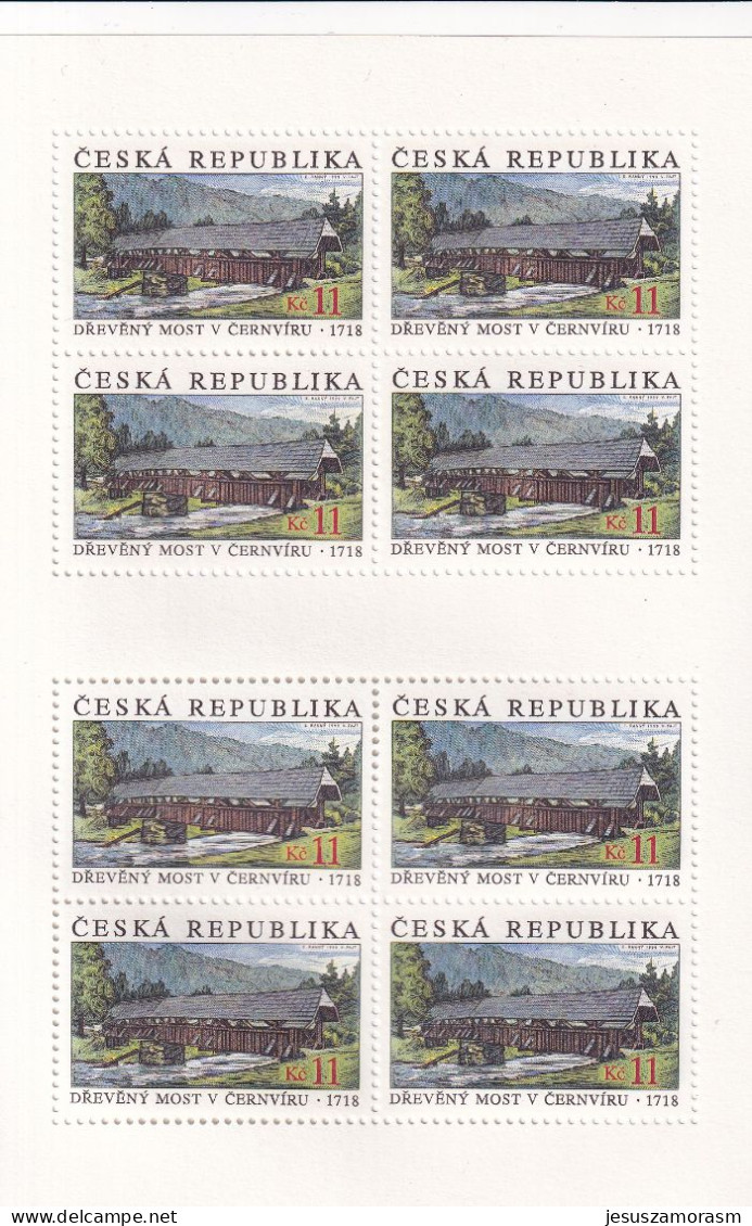 Republica Checa Nº 214 Al 215 En Hoja De 8 Series - Unused Stamps