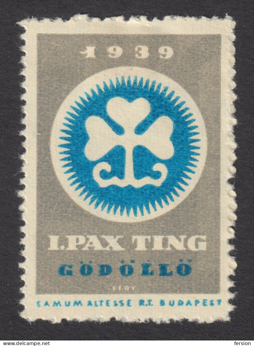 SCOUT SCOUTS JAMBOREE PAX TING Gödöllő 1939 Hungary CINDERELLA VIGNETTE LABEL Samum Altesse Cigarette Tobacco CO - Neufs