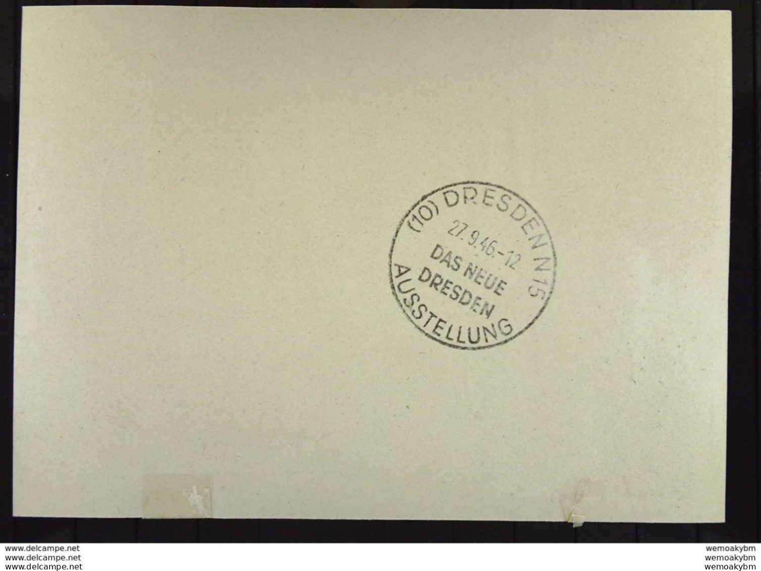 SBZ: Gs-R-Karte (10) DRESDEN N15 27.9.46-12 (SSt.) - RZ Mit PLZ 656 "s" Portogenaue Sammel-Kte - Entiers Postaux