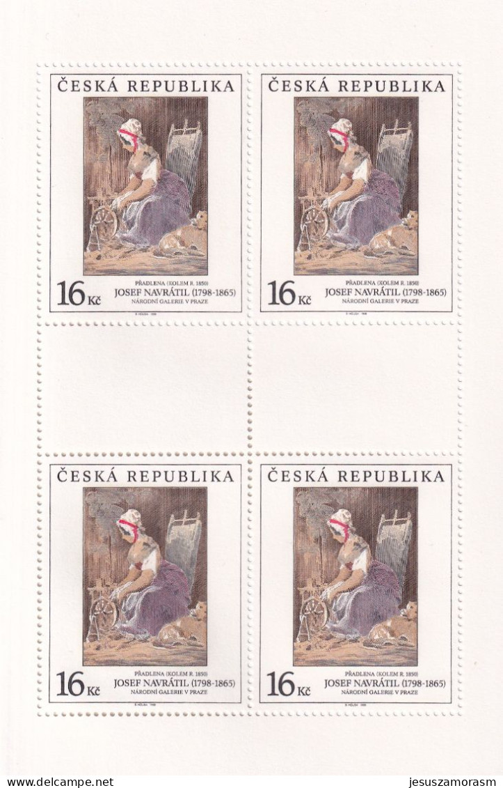 Republica Checa Nº 196 Al 197 En Hoja De 4 Series - Ungebraucht