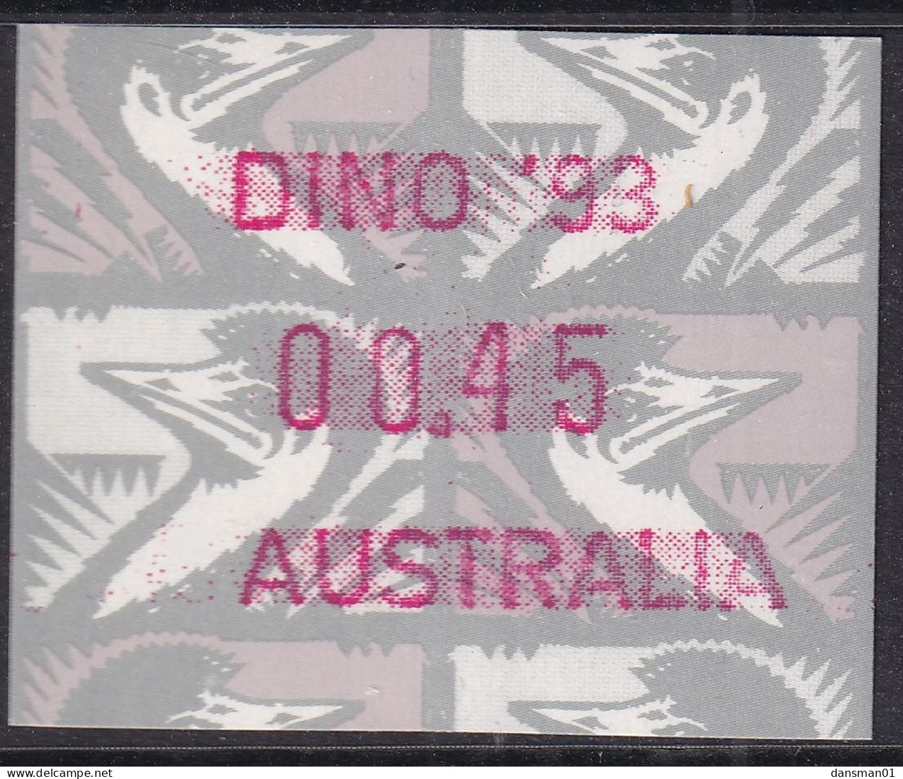 AUSTRALIA 1993 FRAMA  "DINO '93" MNH - Automaatzegels [ATM]