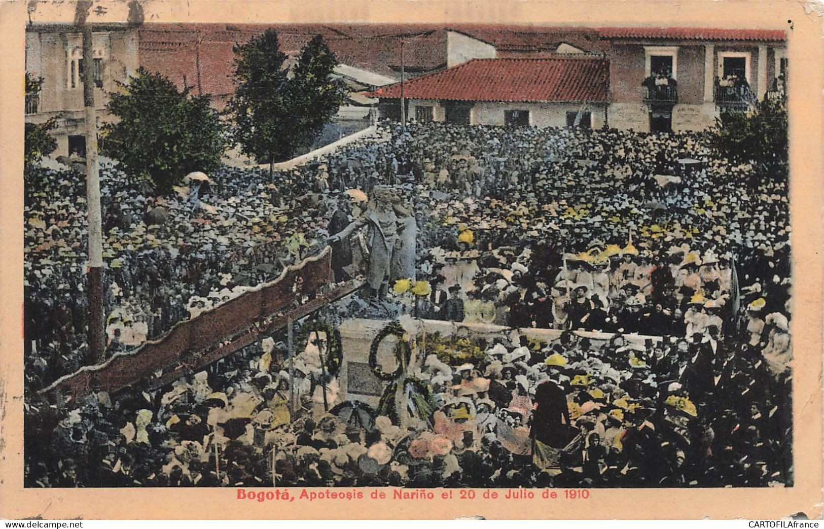 COLOMBIE BOGOTA APOTEOSIS DE NARINO ET 20 DE JULIO DE 1910 - Kolumbien