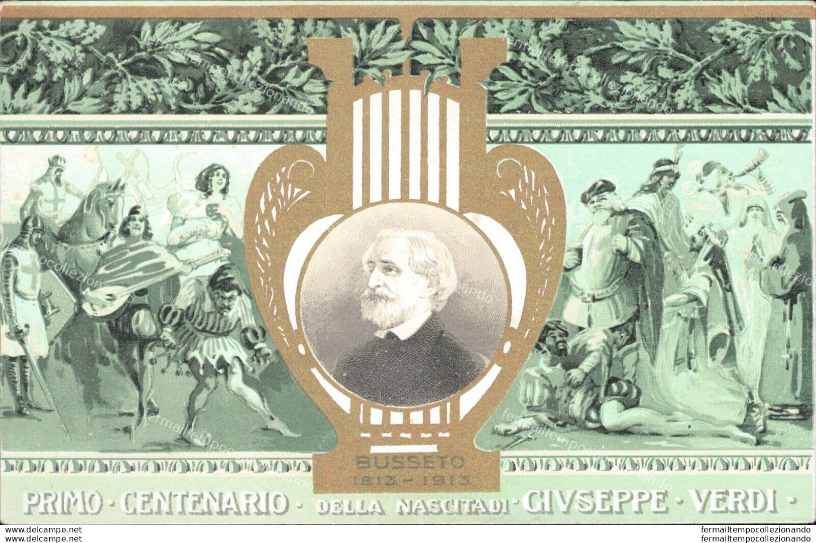 Ap174 Cartolina Commemorativa Comitato Di Busseto Giuseppe Verdi - Autres & Non Classés