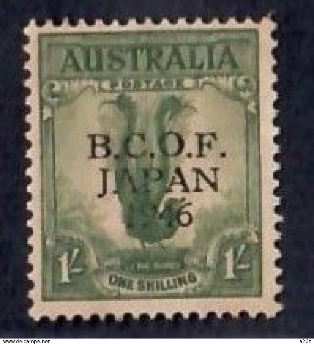 Australia 1947 Male Lyrebird 1V B.C.O.F. Japan 1946 Military Stamp MNH Fair Condition (Refer Photos) - Nuevos