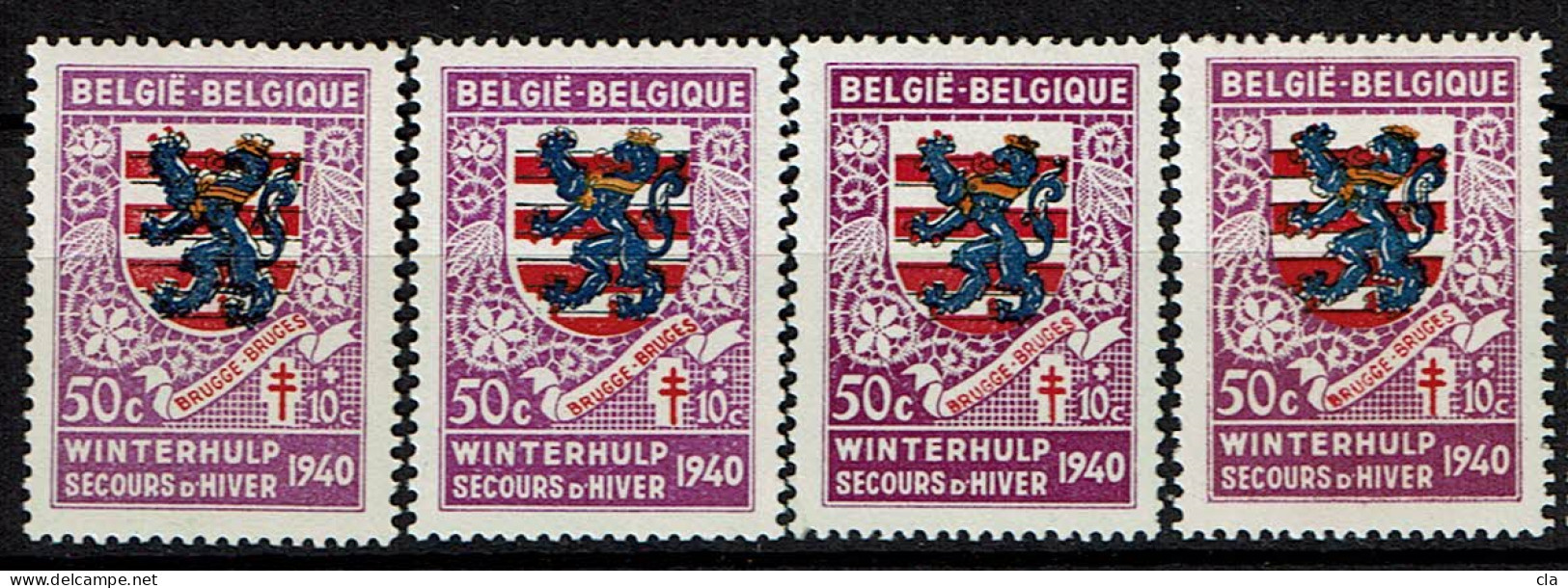 541 X 4  **  Nuances Et Décalages - 1931-1960