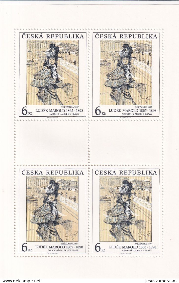 Republica Checa Nº 96 Al 97 En Hoja De 4 Series - Unused Stamps