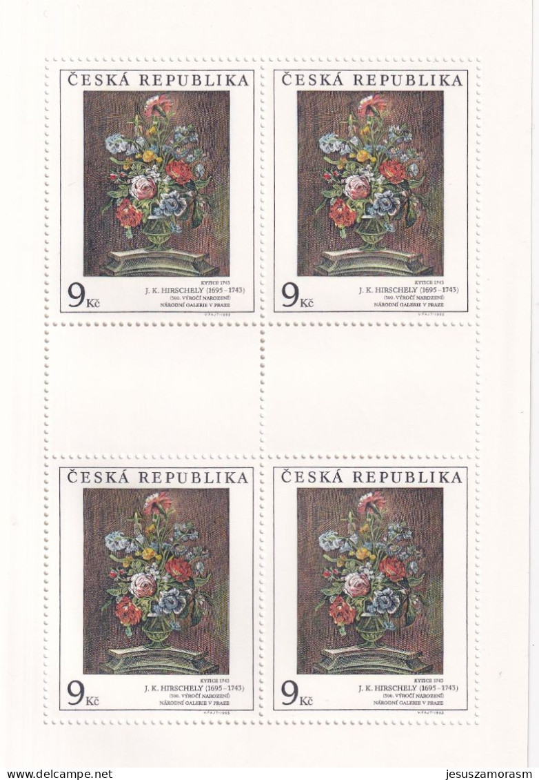 Republica Checa Nº 96 Al 97 En Hoja De 4 Series - Unused Stamps